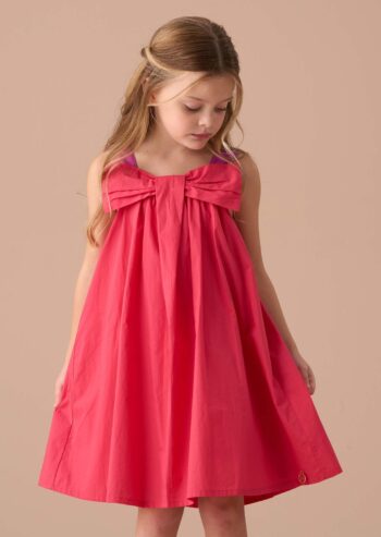 Libby Pink Bow Swing Dress