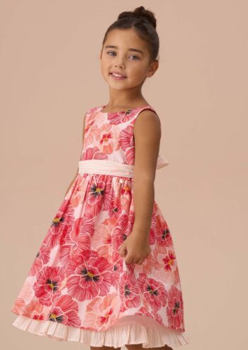 Bella Red Printed Dress