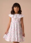 Eloisa White Floral Collar Sundress