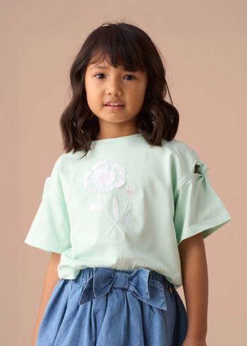 Leena Mint Tie Sleeve Top