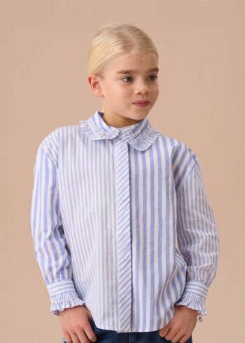 Adele Blue Mix Stripe Shirt