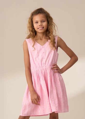 Jilly Pink Embroidered Playsuit
