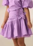 Roxie Purple Corsage Woven Skirt