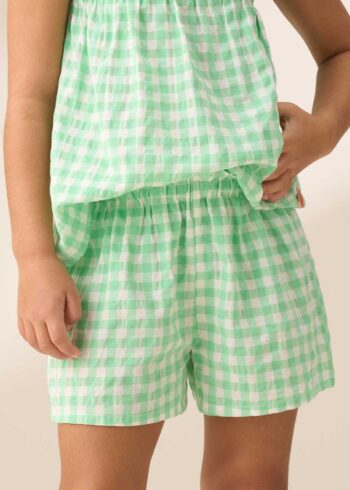 Connie Green Gingham Short