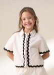 Brooke Ivory Ric Rac Shirt & Short Set Ivory