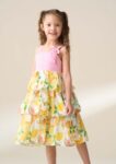Lydia Multi Tiered Fruit Sun Dress Multi