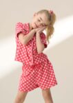 Stella Pink Heart Print PJ Set Pink