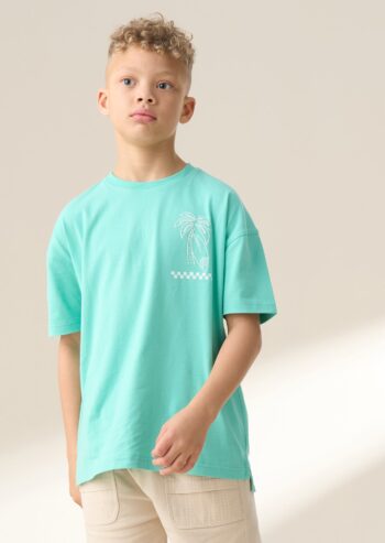 Jay Green Graphic Back Print T Shirt Green