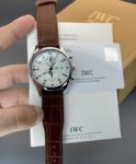 IWC Big Pilot Full Brown leather strap watch