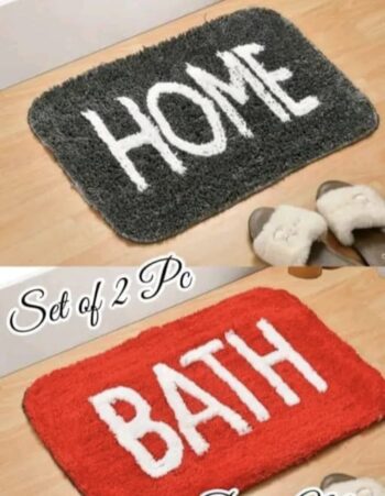 Super Soft Microfiber Door Mat for Home - Kitchen / Bathroom / Living Room / Balcony Pack of 2