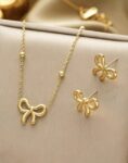 Jewels Galaxy Gold Plated Stainless Steel Anti Tarnish Jewellery Set