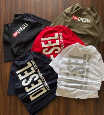DIESEL & NIKE Round Neck Drop Shoulder Tshirt