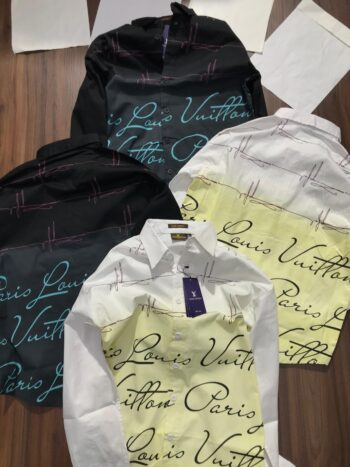 LOUIS VUITTON COTTON FABRIC  BAGGY  SHIRT